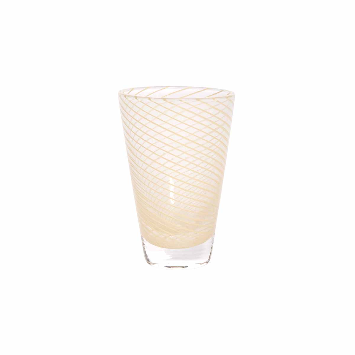 Yuka Groove Glass Set in Yellow