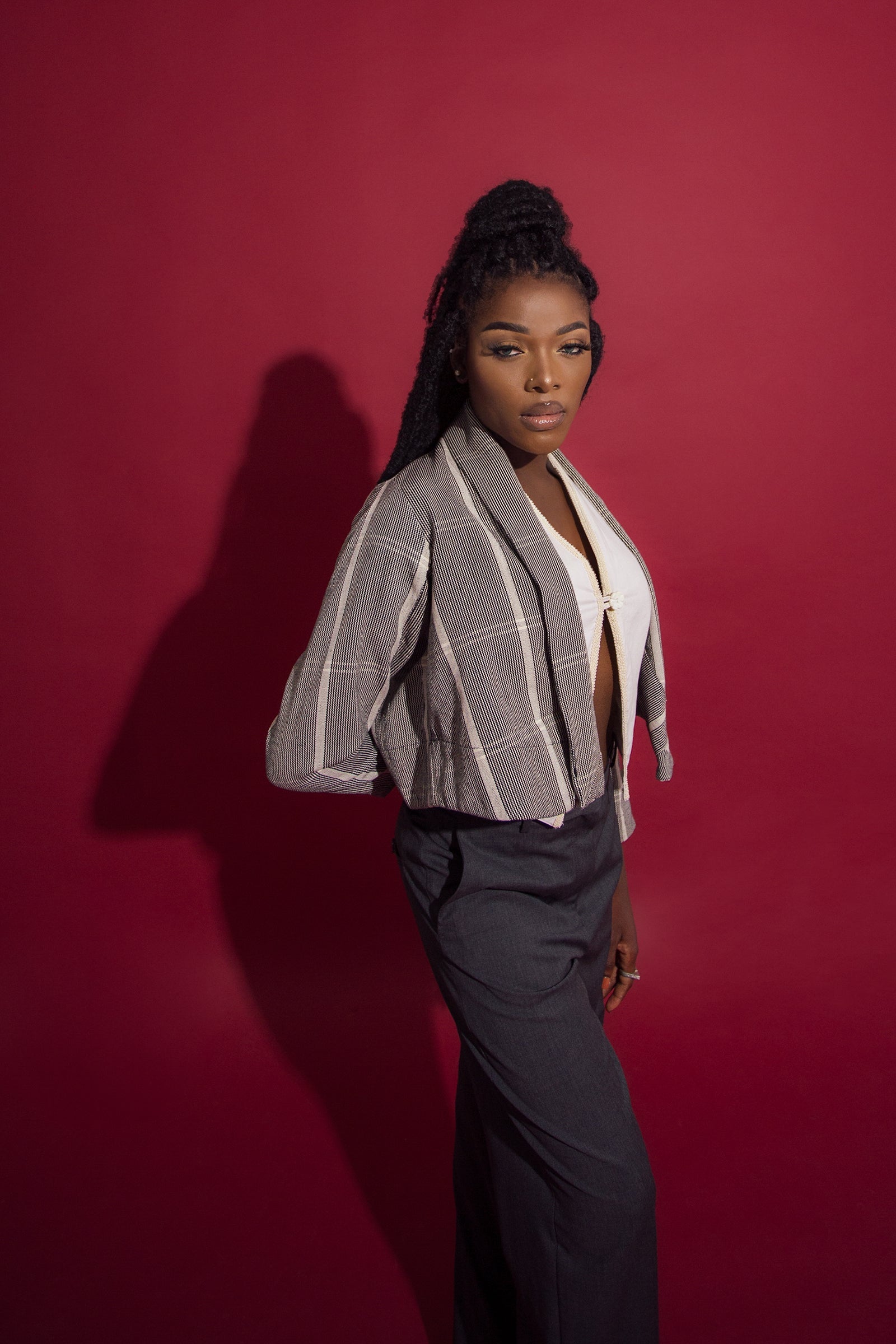 Abiba Jacket - Guinea Fowl