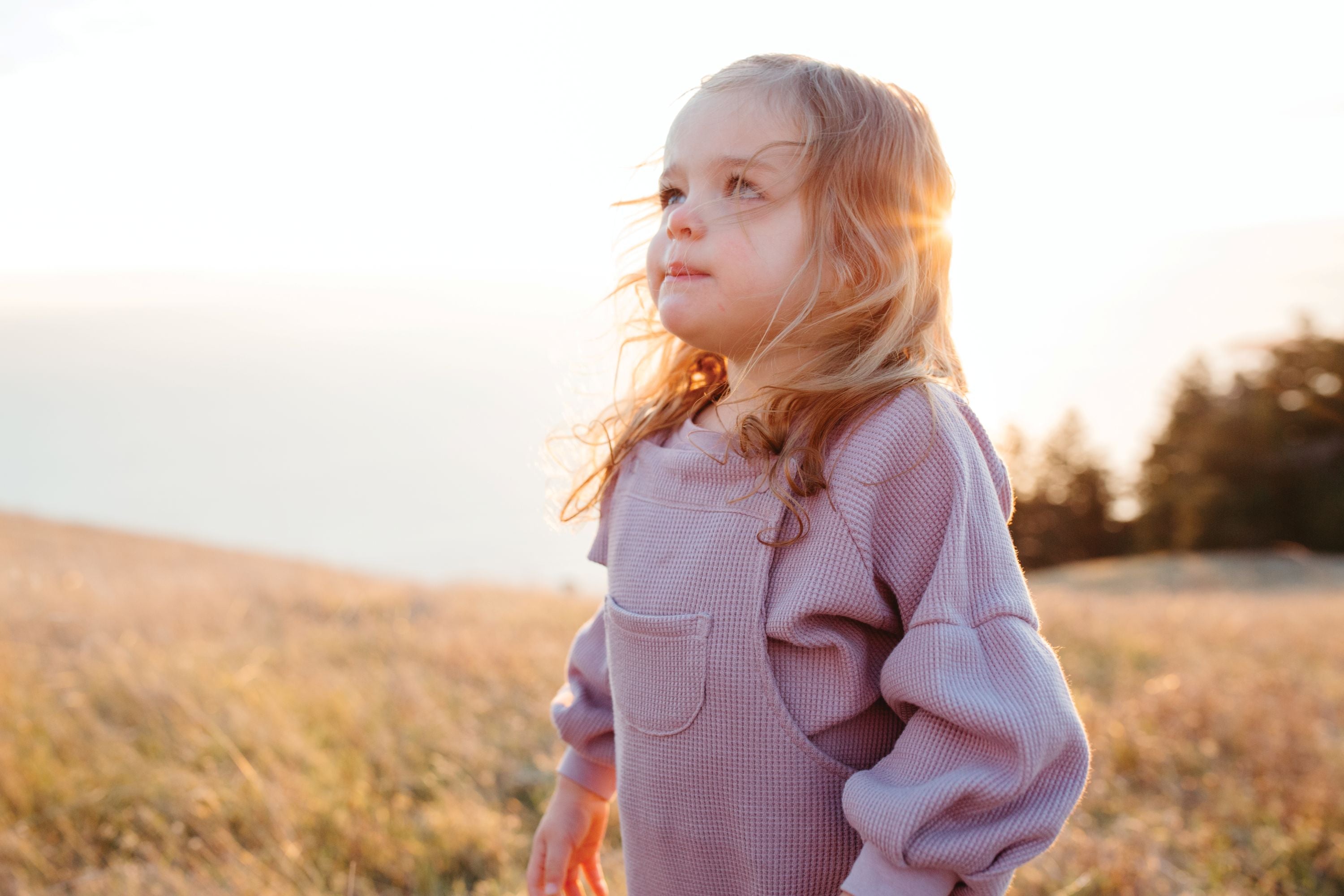 Waffle Overalls - Lavender