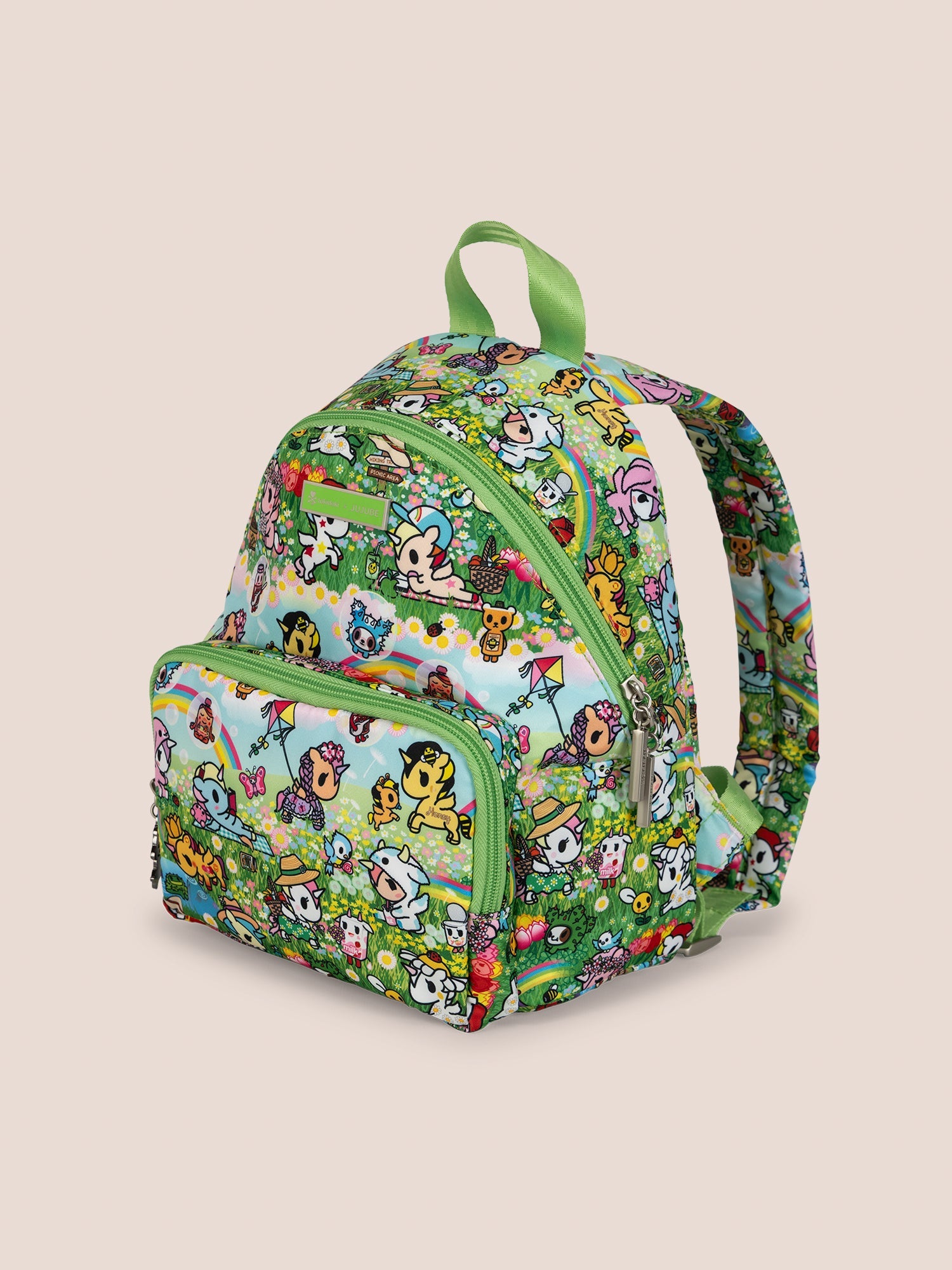 everyday mini backpack DIME BAGS for Festivals & School, Secret Pocket, Removable Airtight Bag, Cute Work Backpack, Padded Straps, Festy Bound (Magenta) Not too big and not too small JuJuBe Everyday Mini Backpack, Meadow
