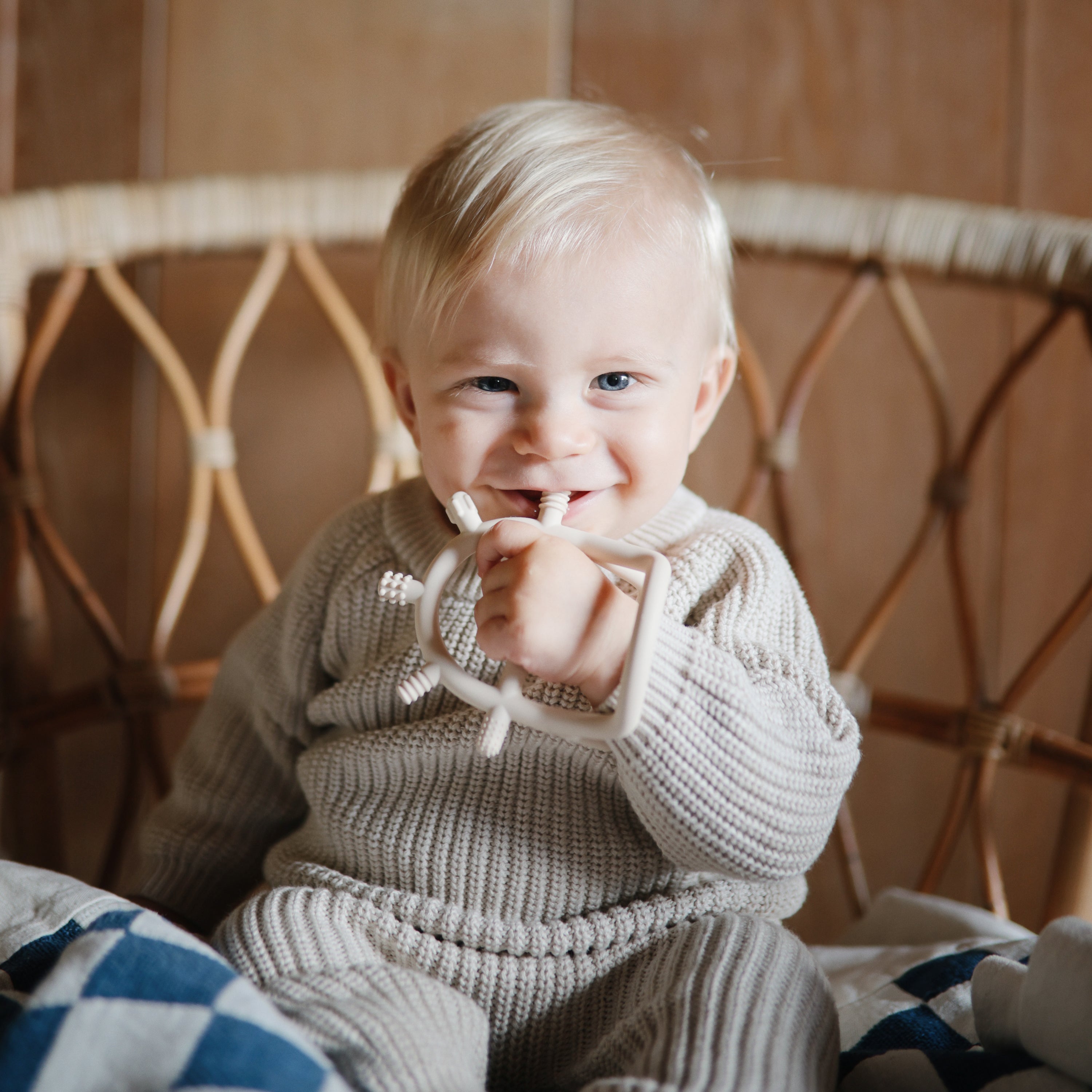 No-Drop Sensory Teether teether Mushie