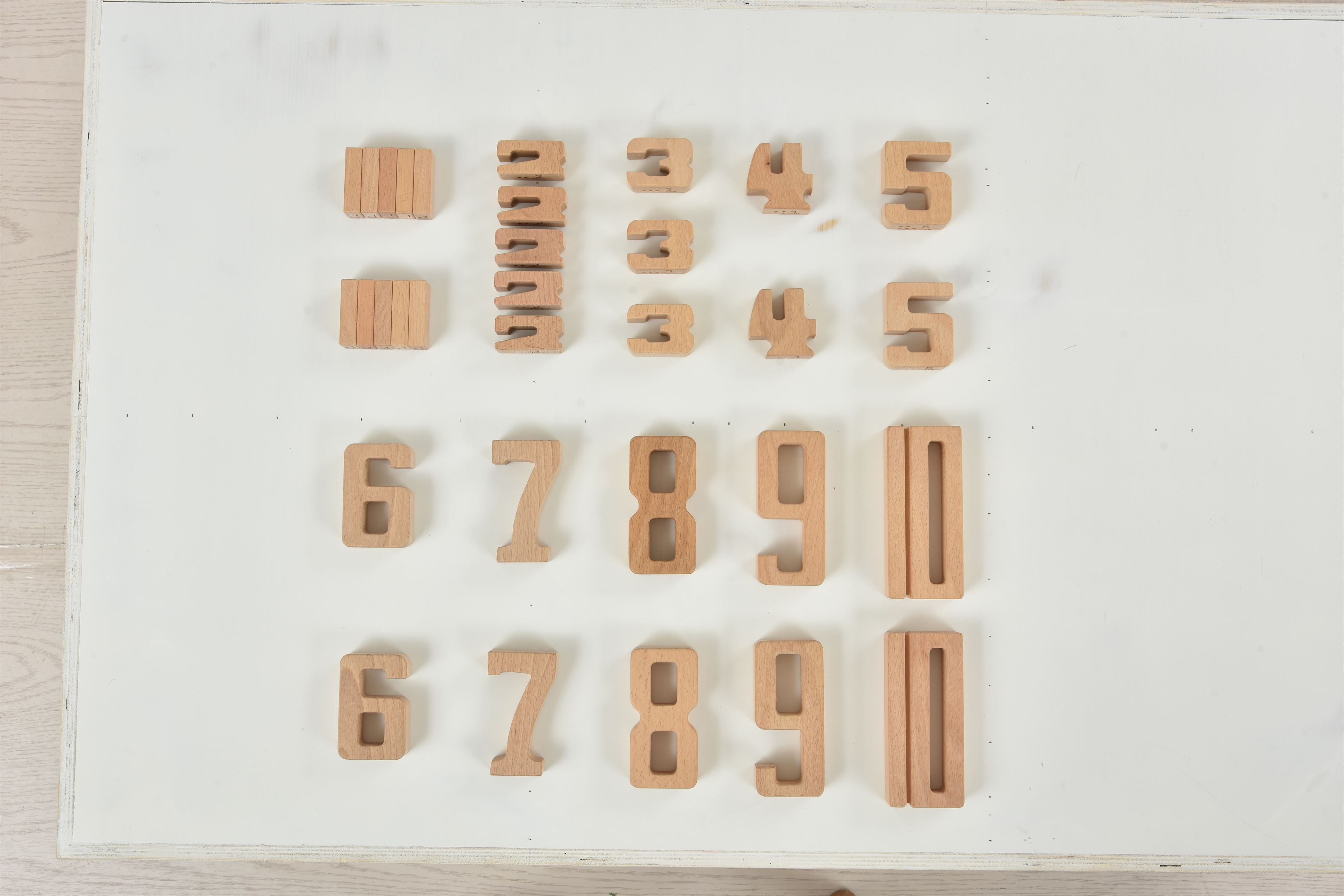 Number Blocks - Montessori Large Wooden Blocks Indoor Avenlur.com