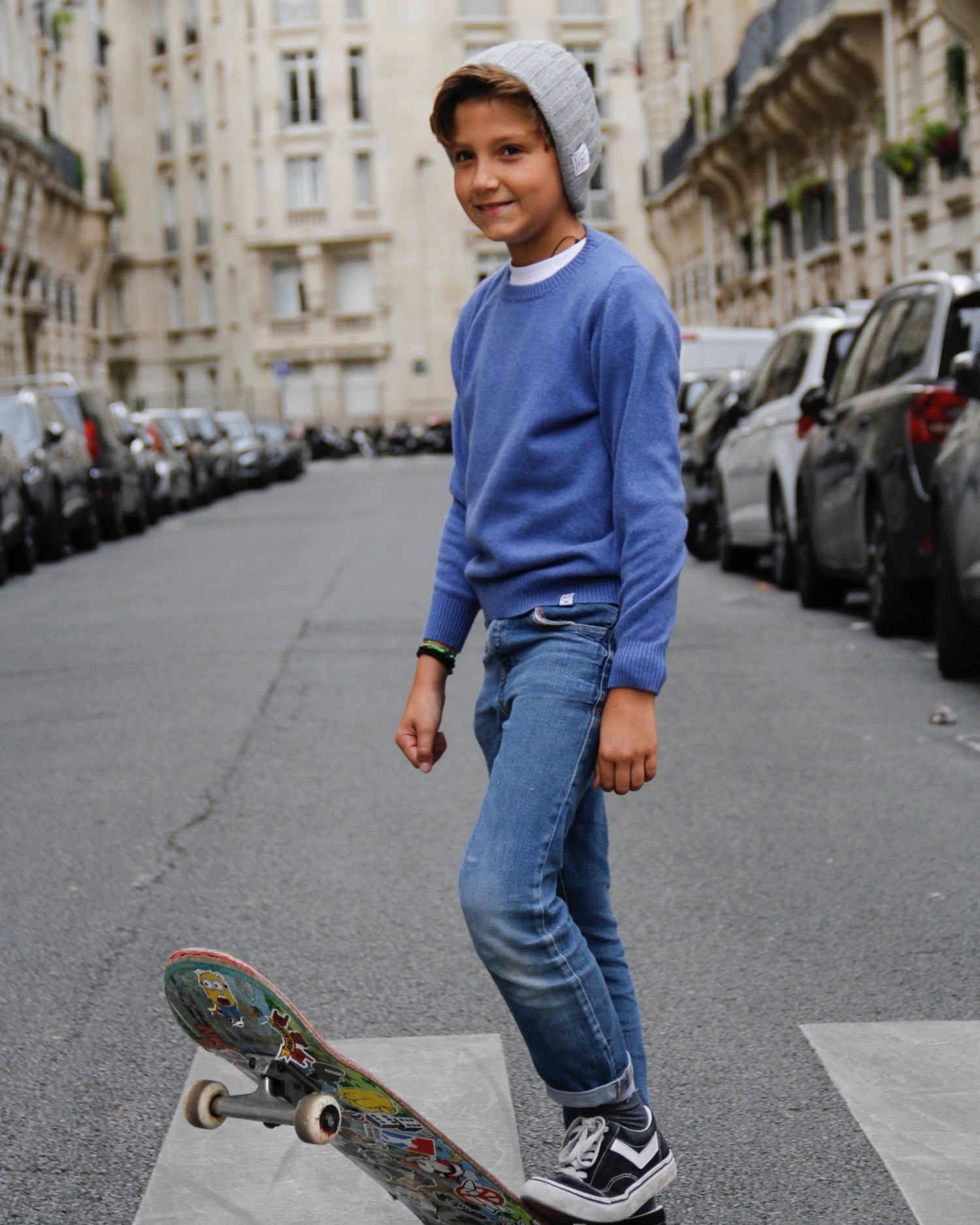 Ribbed Beanie - Grey