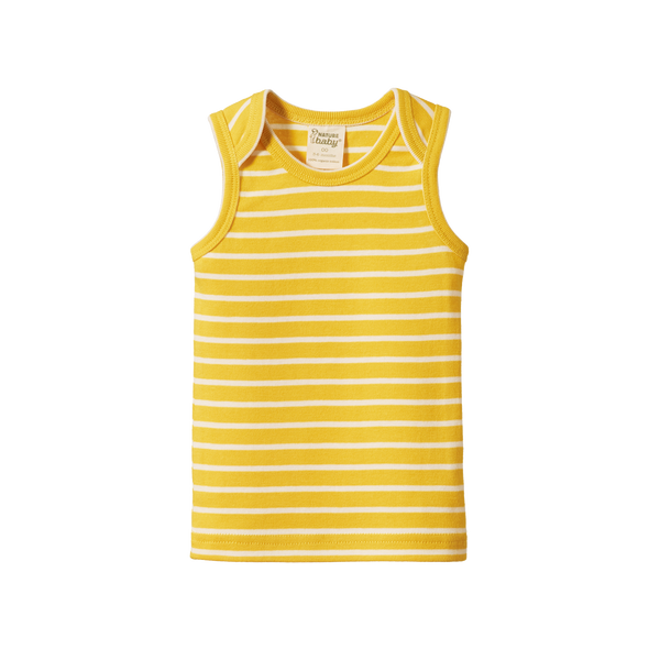 Singlet - Golden Yellow Sailor Stripe