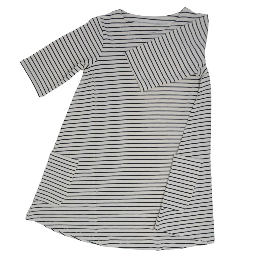 Miss Mayhem Tunic - Yacht Stripe White