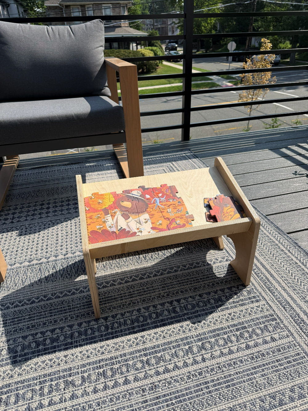 Children's Lap Desk in Natural Birch | Montessori Floor Table
