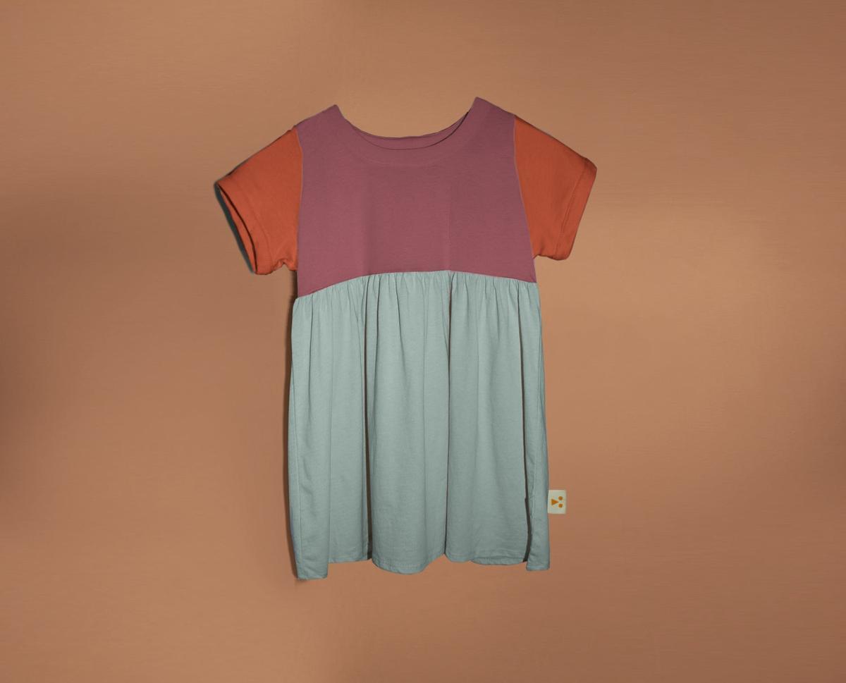 Organic Cotton Color Block Dress - Noe