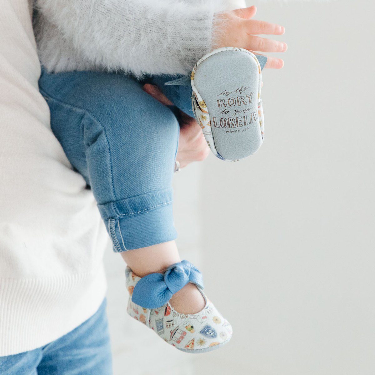 Gilmore Girls Knotted Bow Baby Shoe