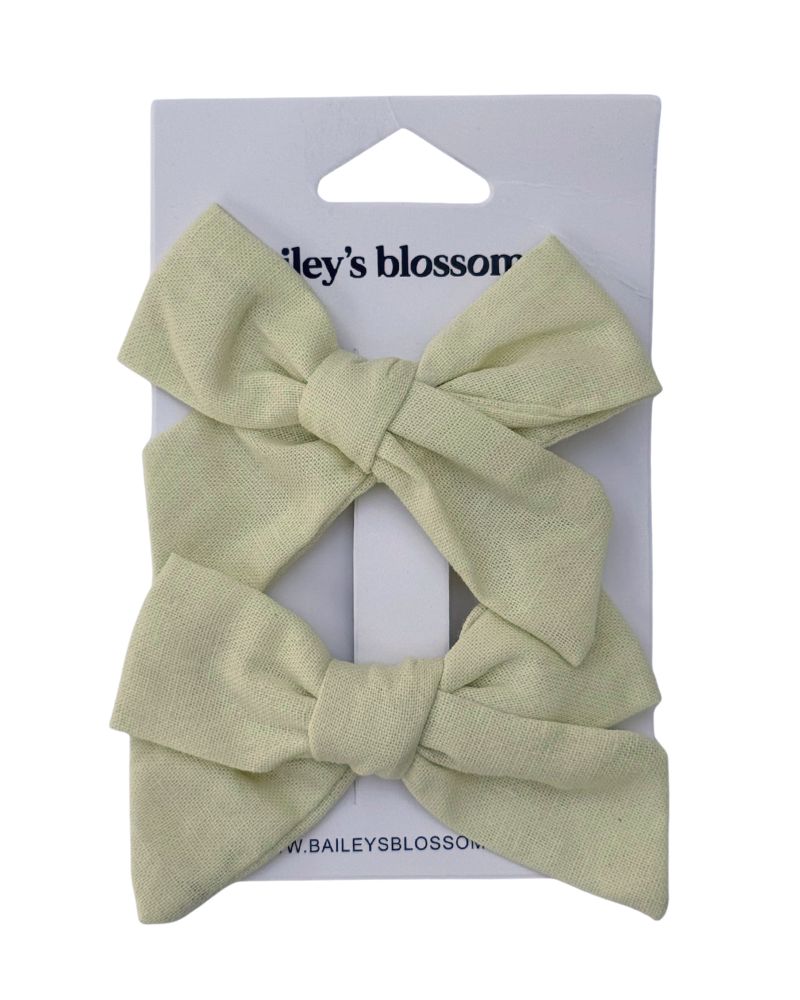 Linen Cotton Piggie Sets - Cream
