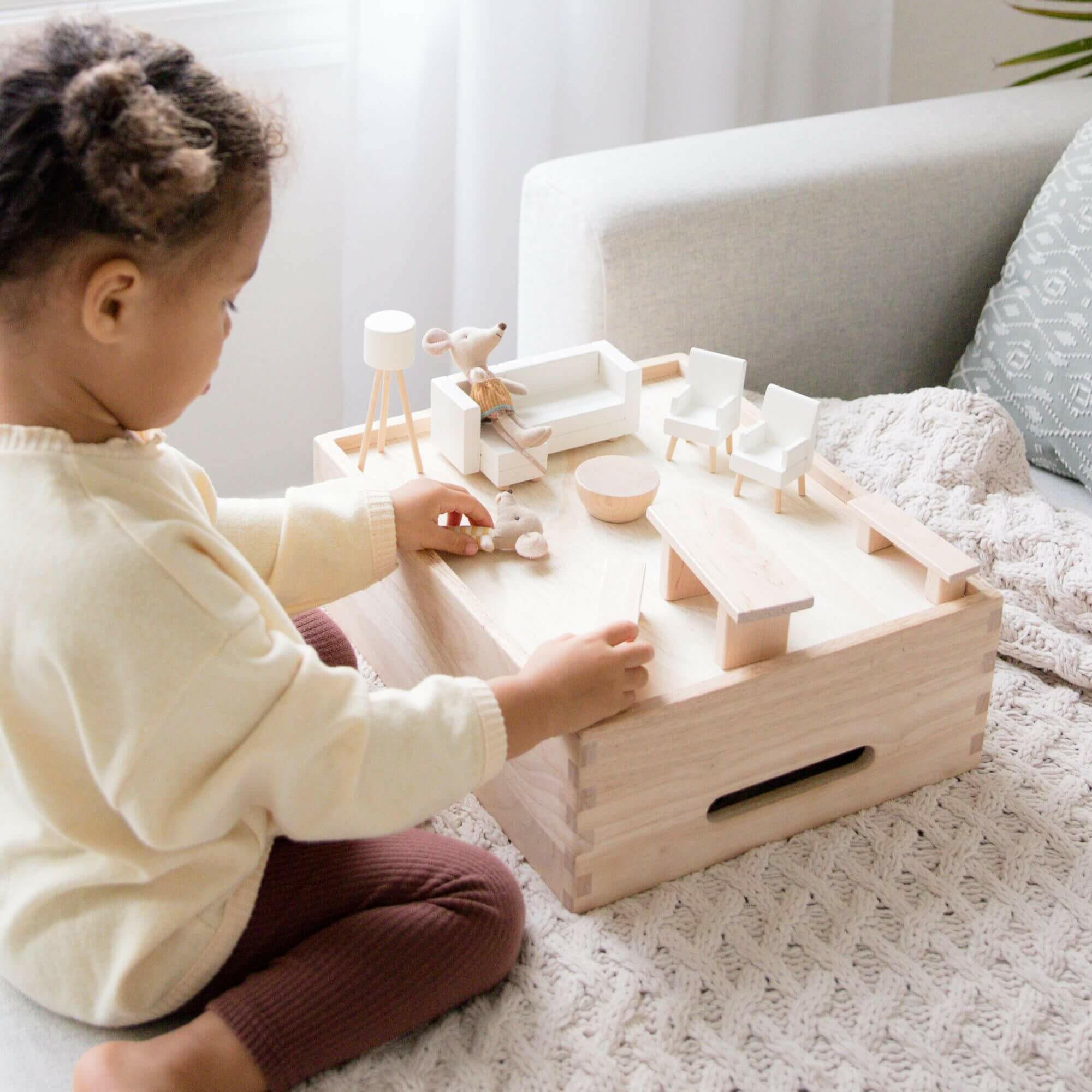 Living Room Dollhouse Furniture Set Dollhouse Milton & Goose