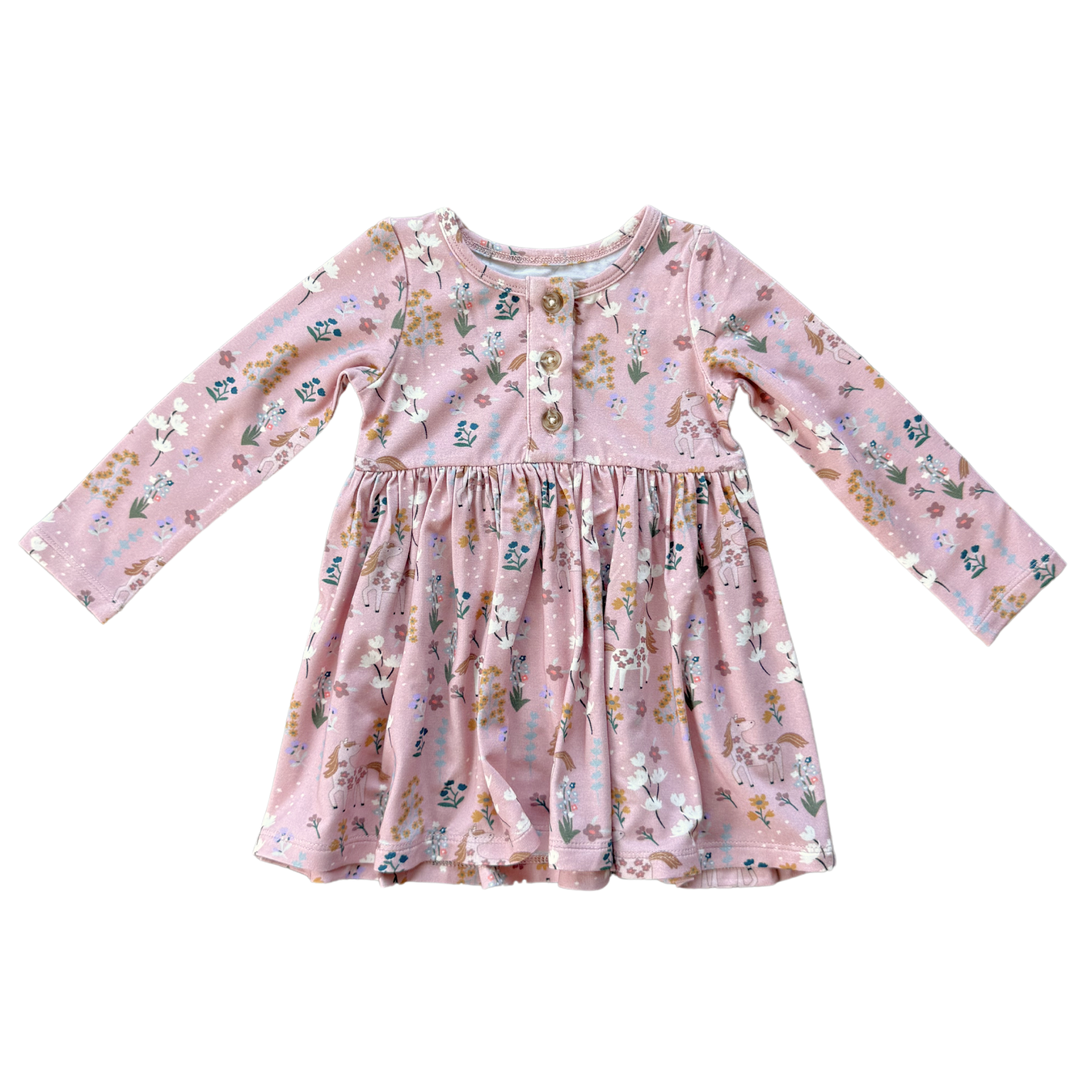 Long Sleeve Henley Dress