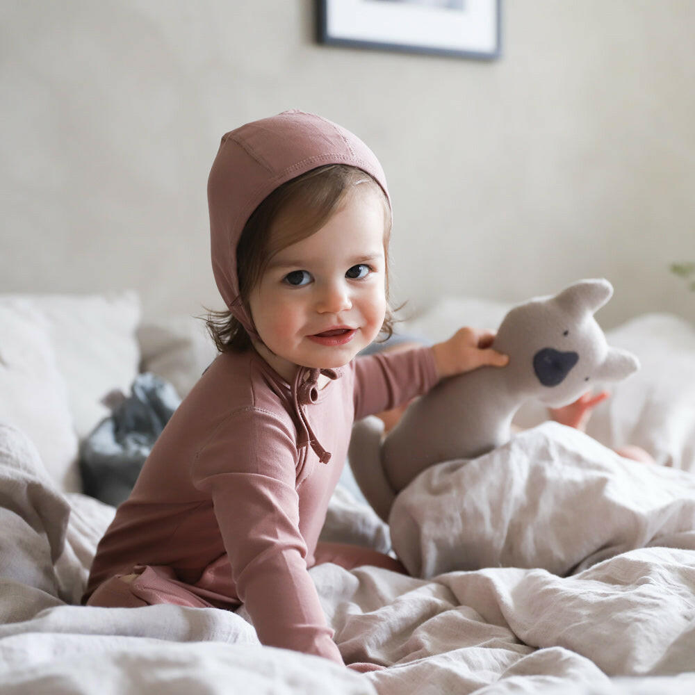 The Romper - Rosewood Back Snap Romper Lovely Littles