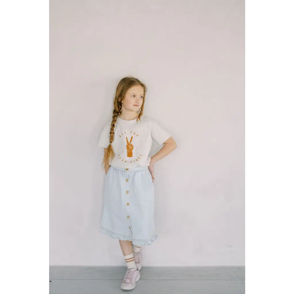 All the Good Vibes Kid's Graphic T-Shirt - Mint