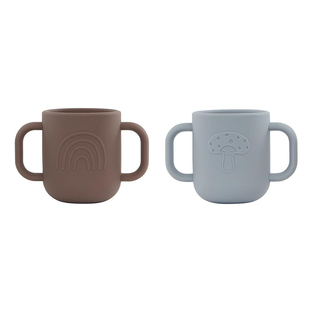 Kappu Cup - Pack of 2 - Dusty Blue/Choko