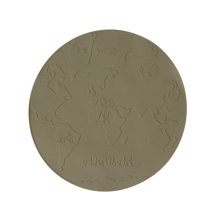 Placemat The World - Olive