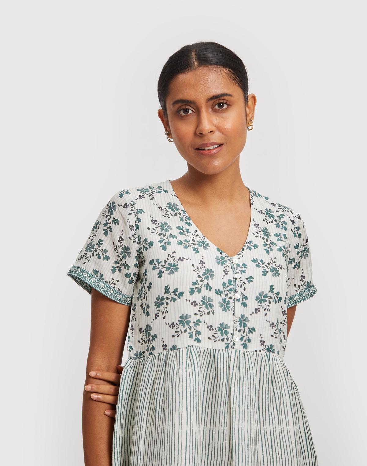 Short Tiered Dress - Through the Grapevine
