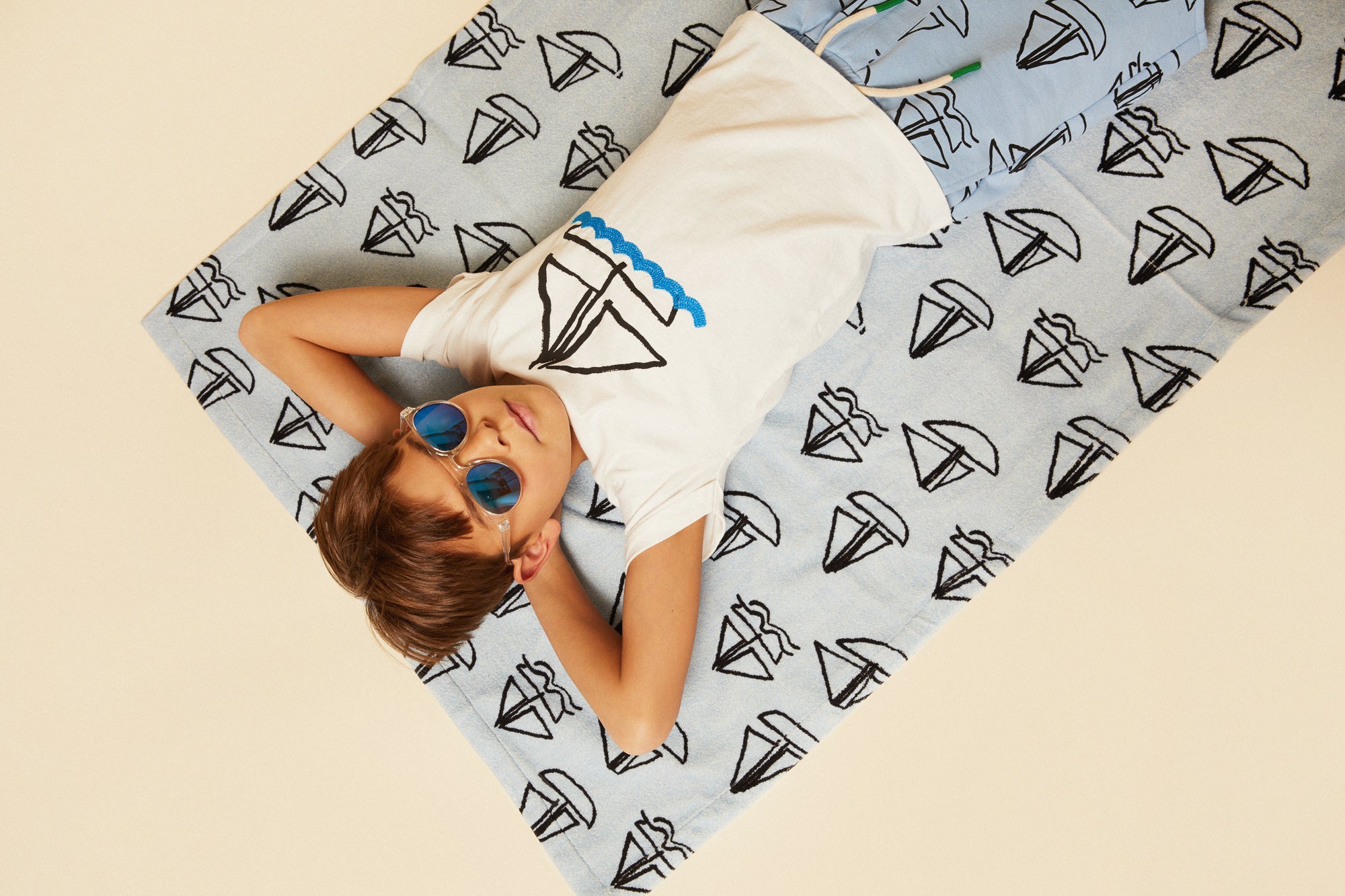 Recycled Cotton Sail Away Kid T-Shirt
