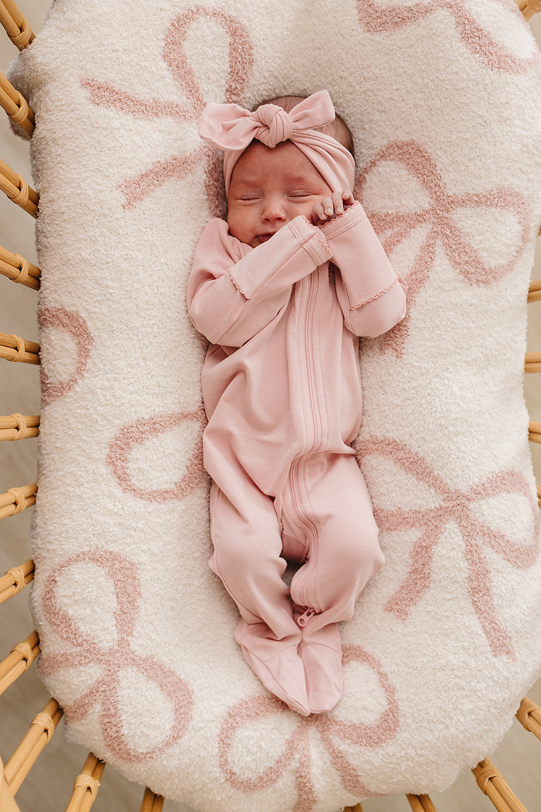 Ballet Pink Cotton Zipper
