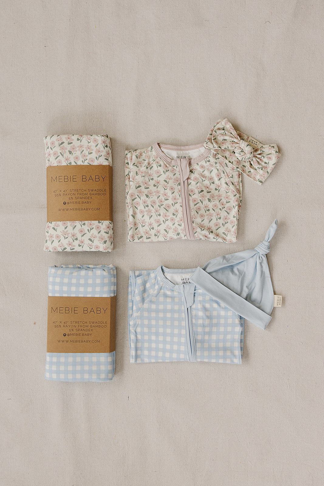 Pink Petal Floral Bamboo Stretch Swaddle