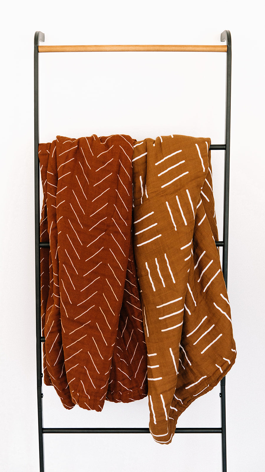 Rust Mudcloth Muslin Quilt Mebie Baby