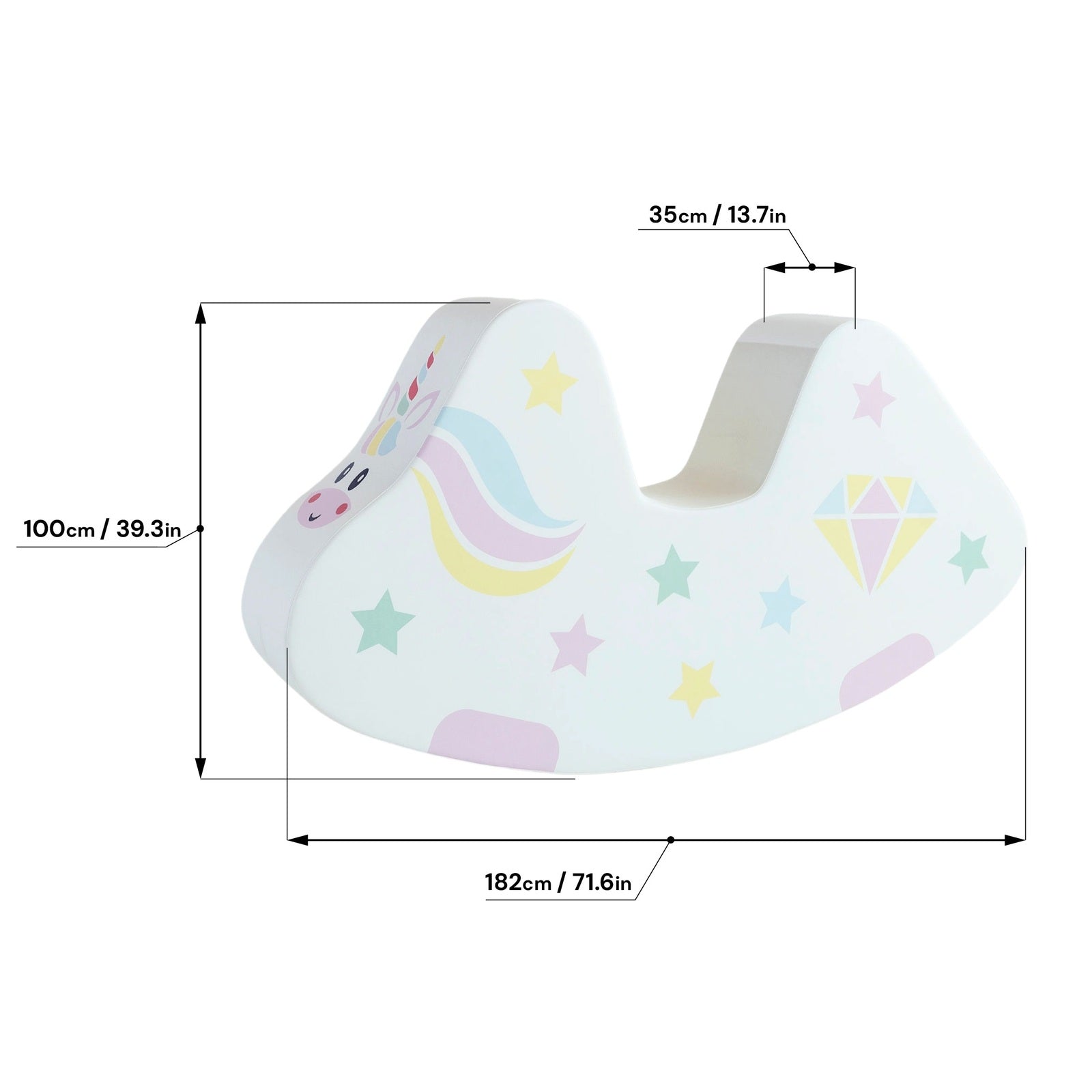 Soft Play Ride On Toy - MEGA Unicorn