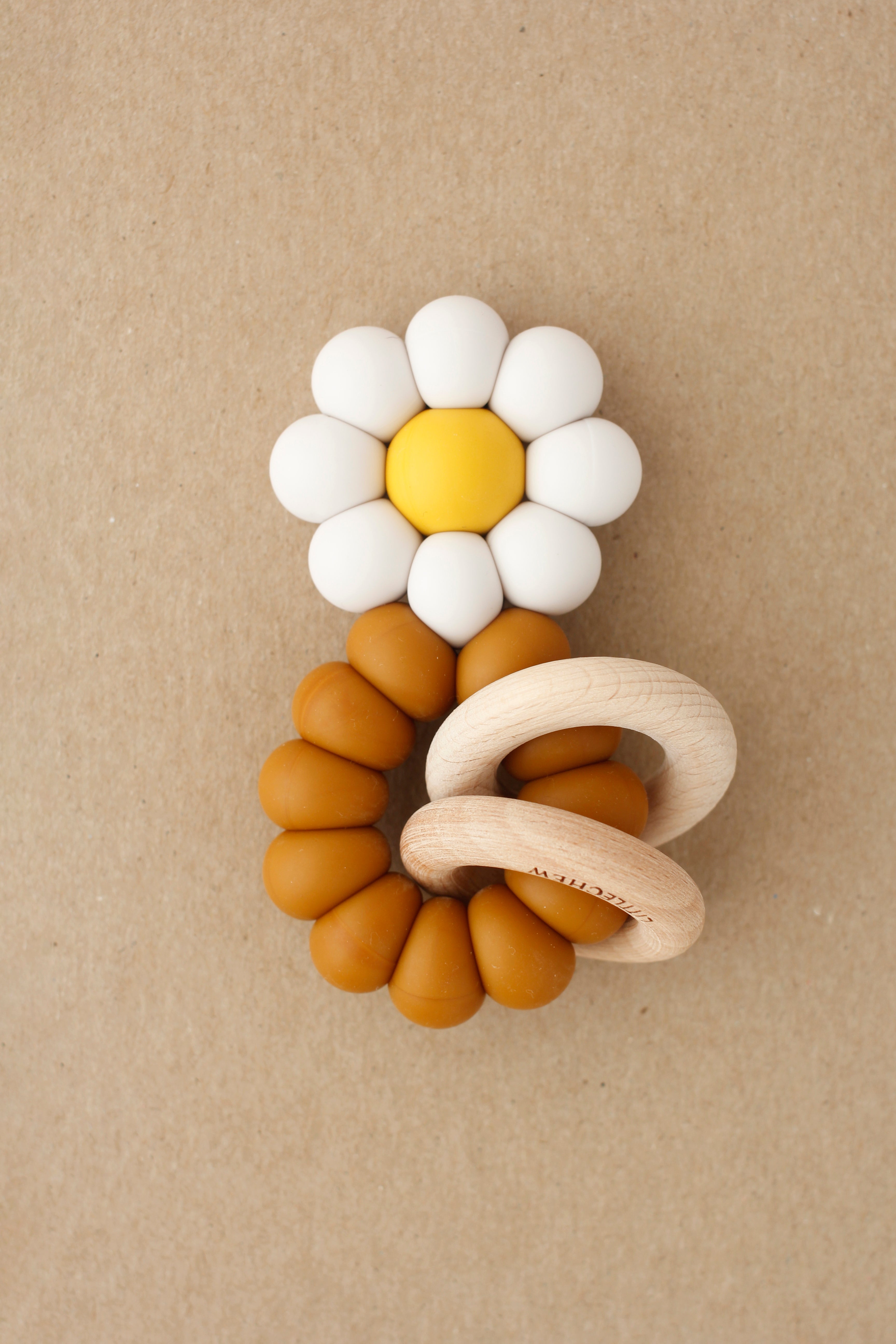 Teether - Chamomile | Silver Ivory