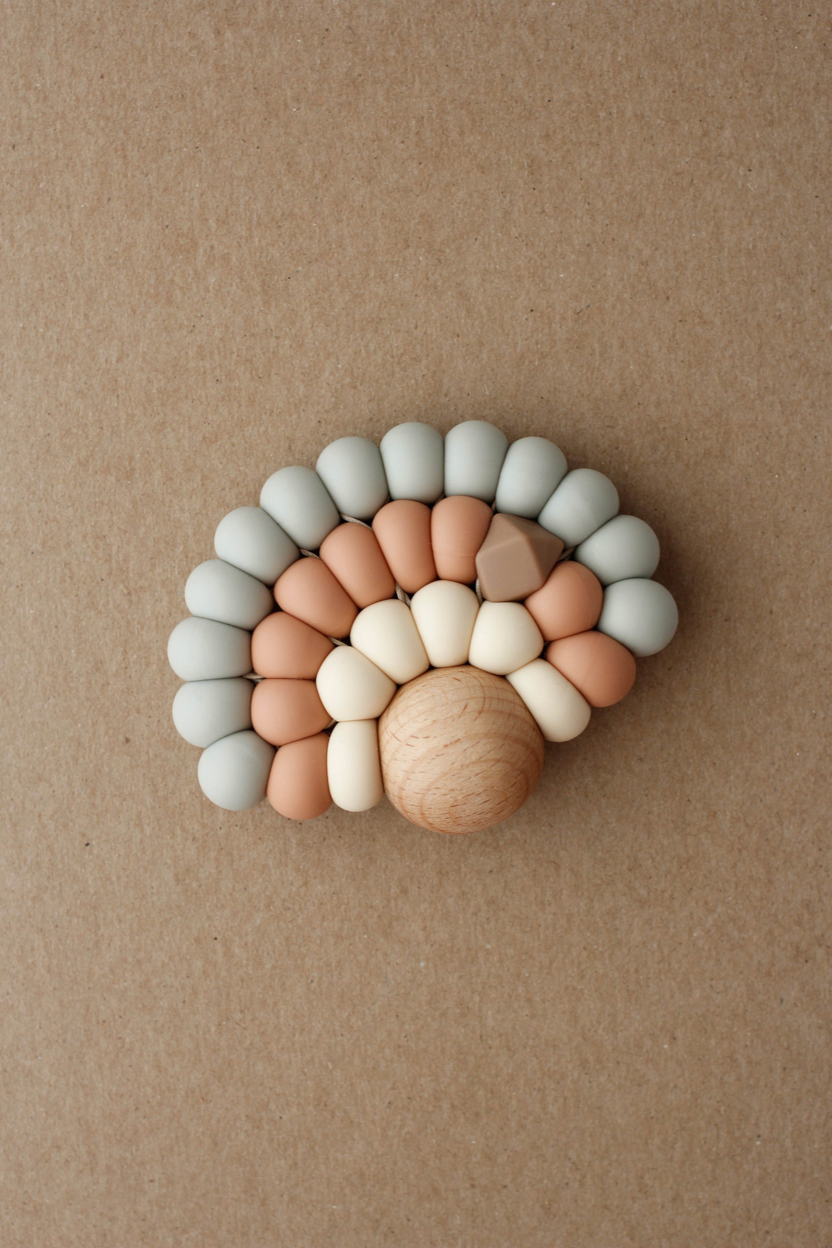 Rainbow Teether - Soft Sage