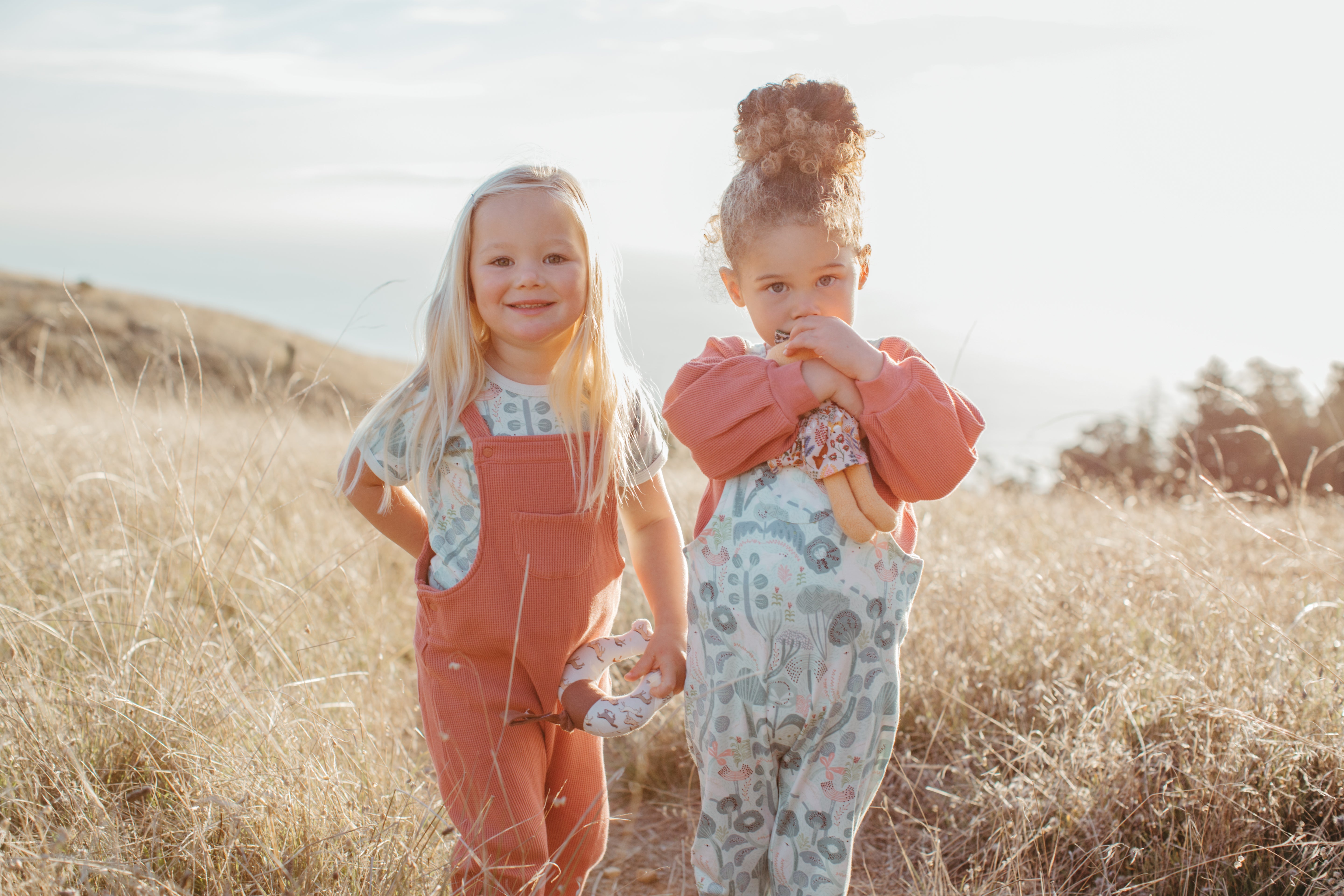 Waffle Overalls - Terra Cotta