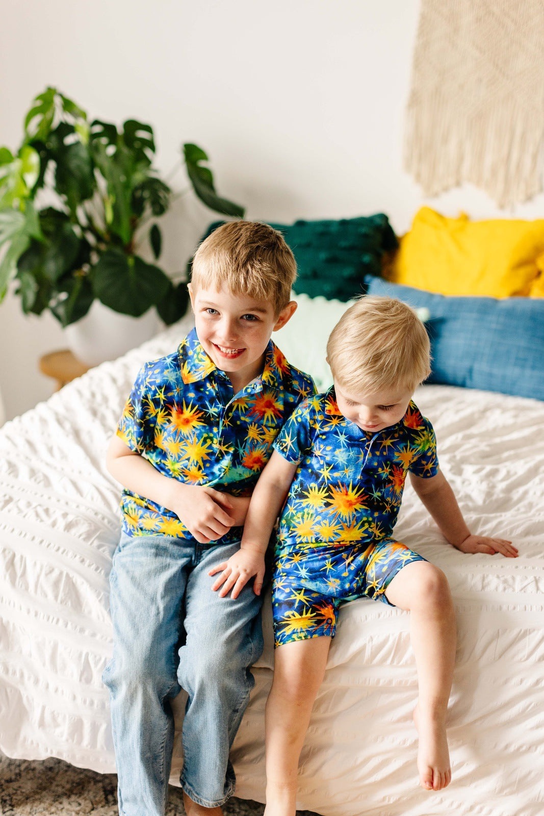 Starry Starry Night Polo Romper