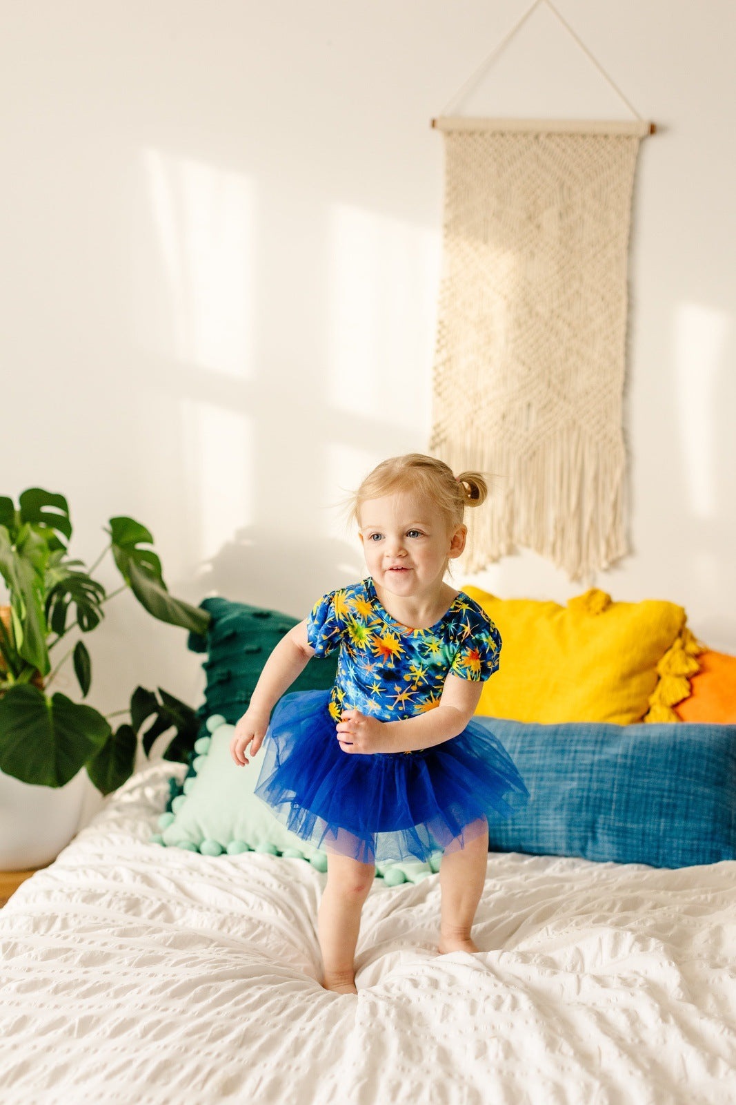 Starry Starry Night Ruffle Cap Sleeve Party Leotard Dress