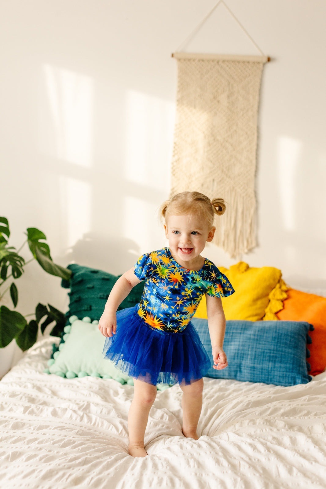 Starry Starry Night Ruffle Cap Sleeve Party Leotard Dress
