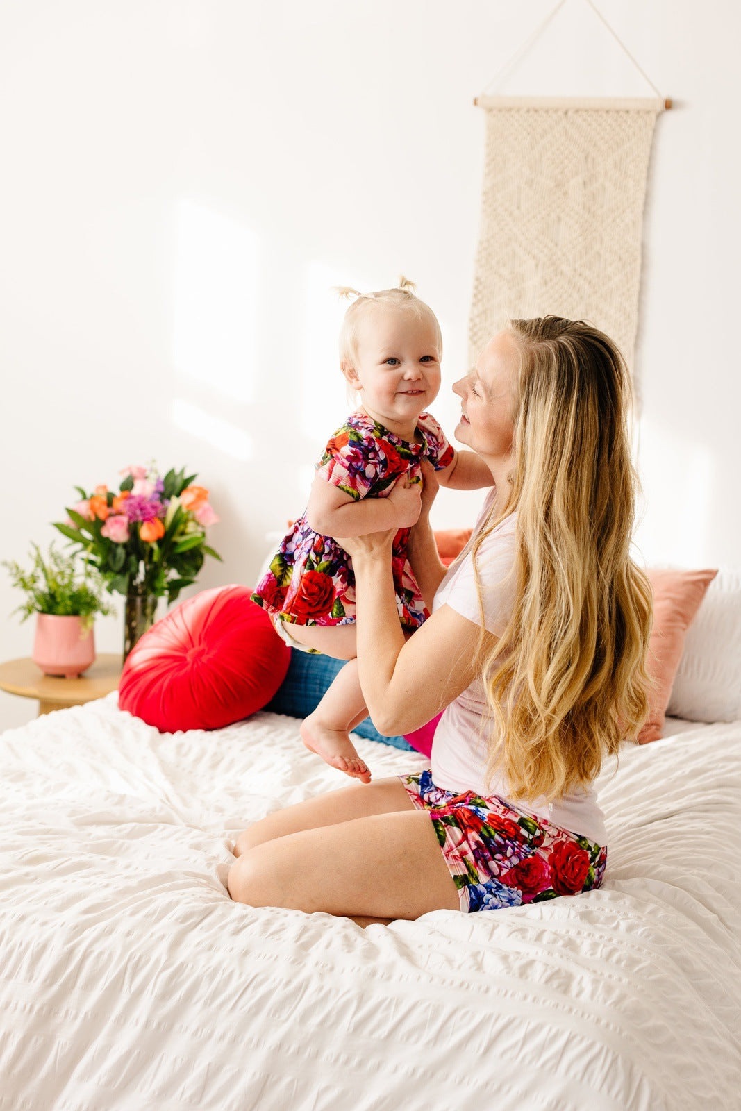 Hydrangea Rose Short Sleeve Leotard Dress