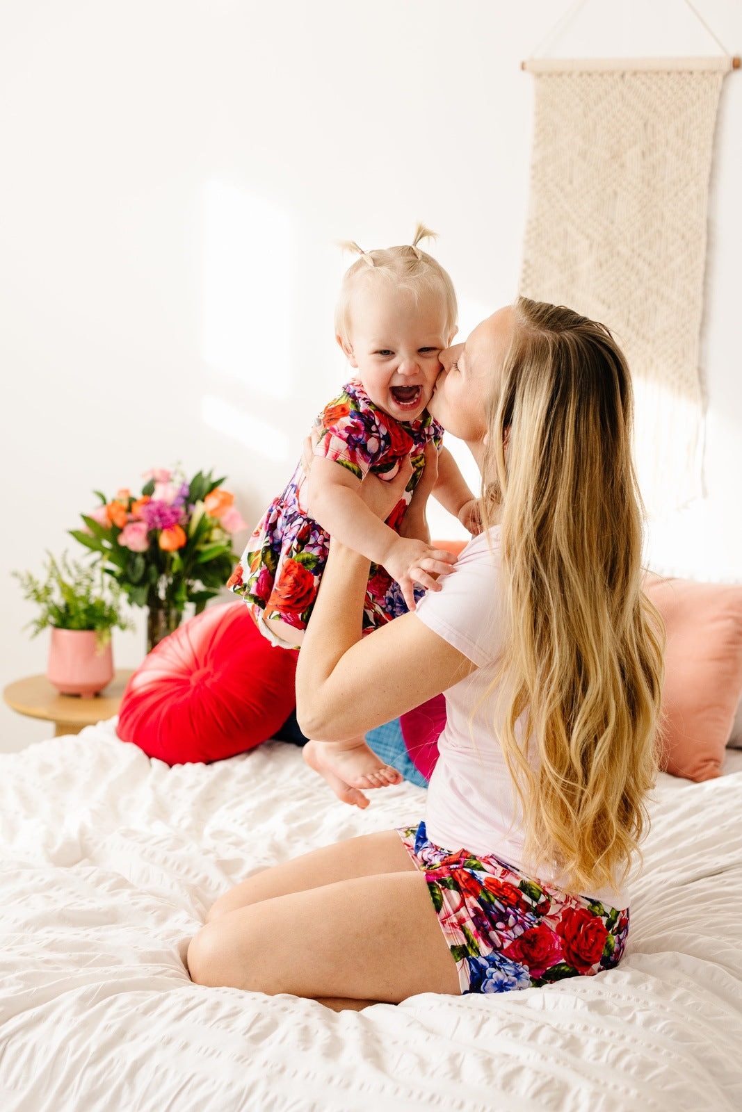 Hydrangea Rose Short Sleeve Leotard Dress