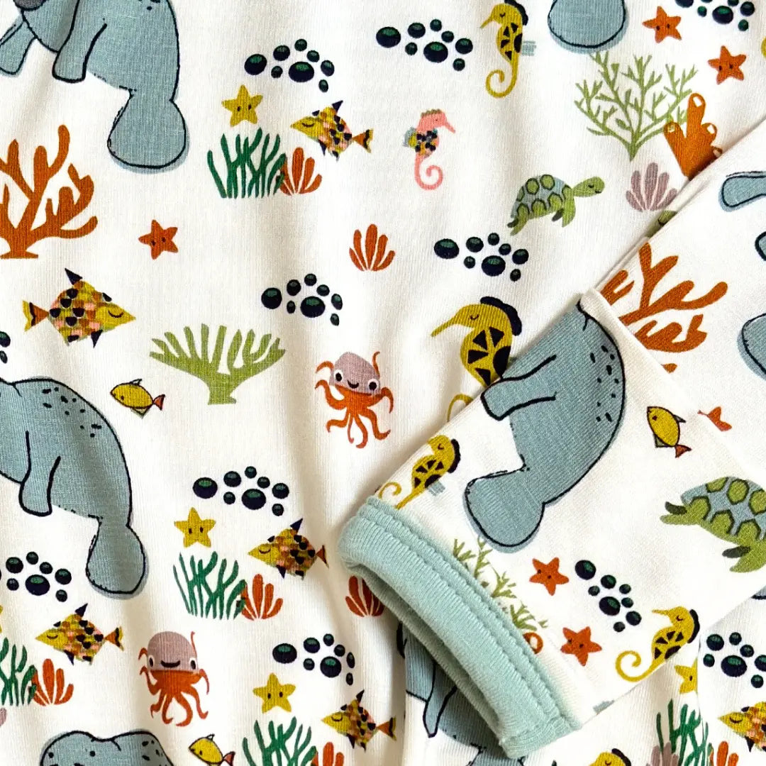 Manatee Newborn Bamboo Gown