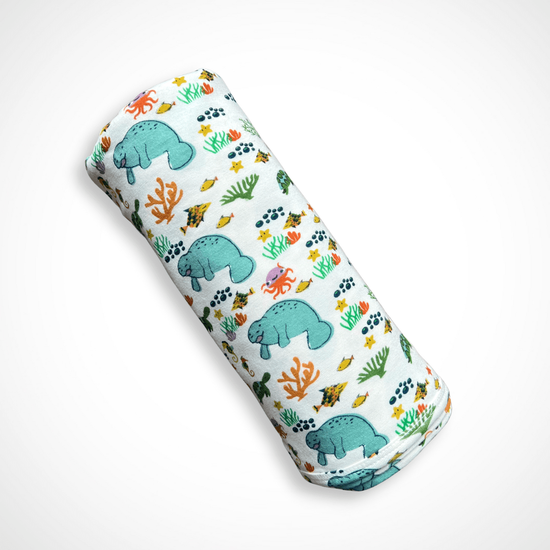 Manatee Gown & Swaddle Set + Gift Box