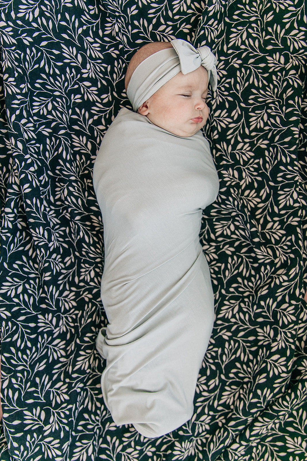 Stone Bamboo Hat OR Head Wrap Set Mebie Baby