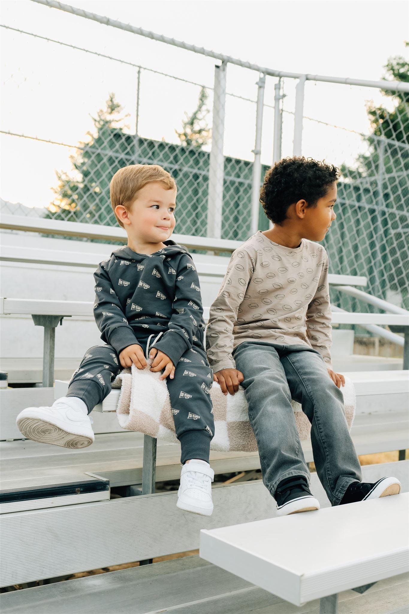 Football Long Sleeve Cotton Tee Mebie Baby