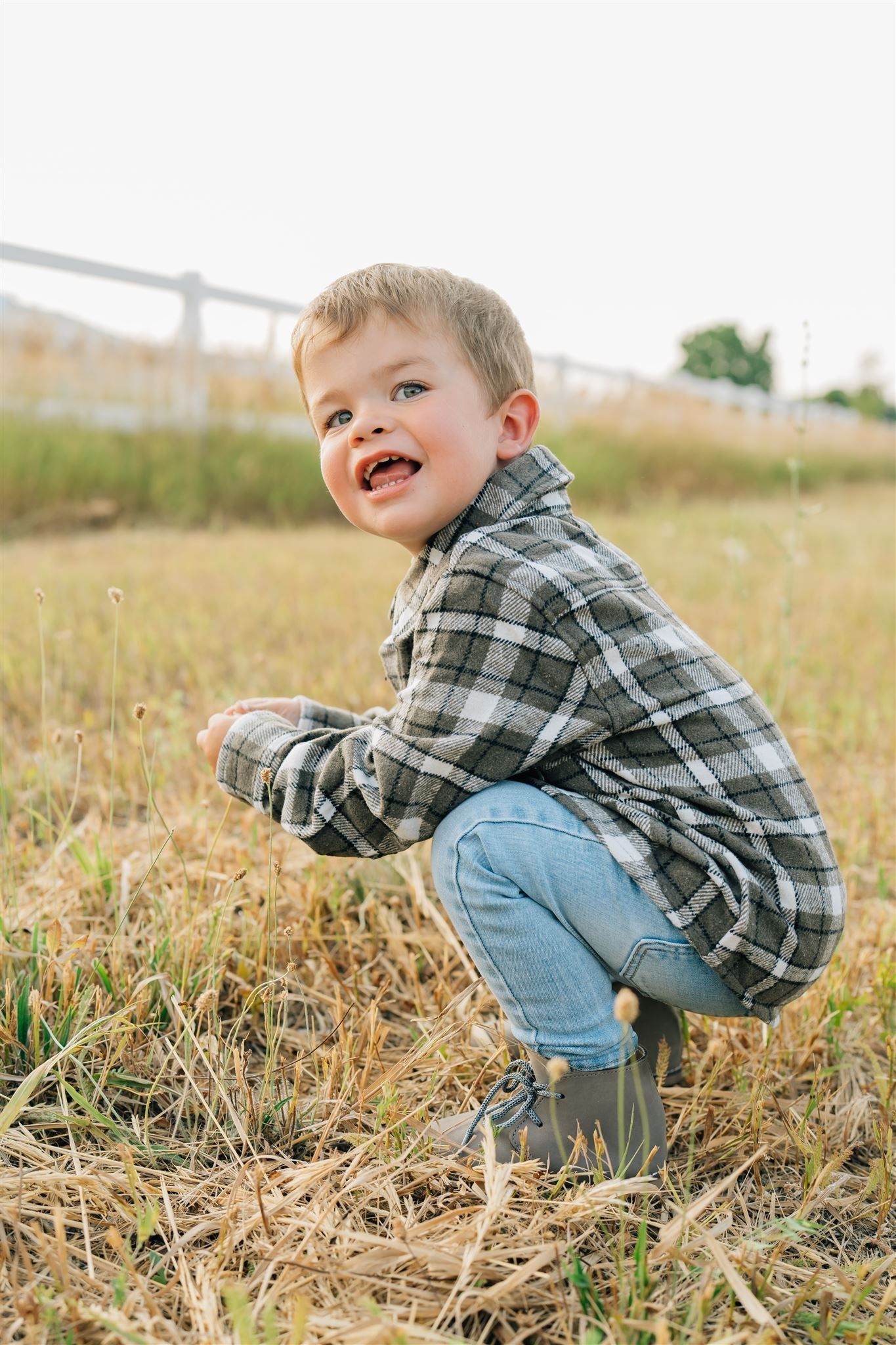 Charcoal Flannel Shacket Mebie Baby