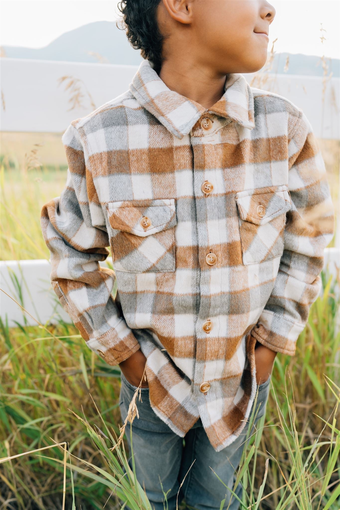 Fall Flannel Shacket Mebie Baby