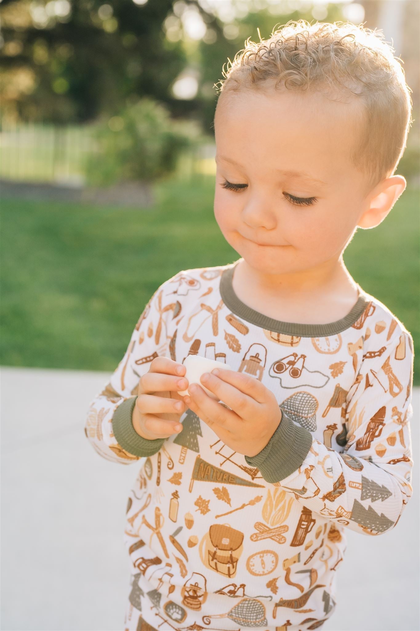 Camping Trip Ribbed Bamboo Cozy Set  Mebie Baby