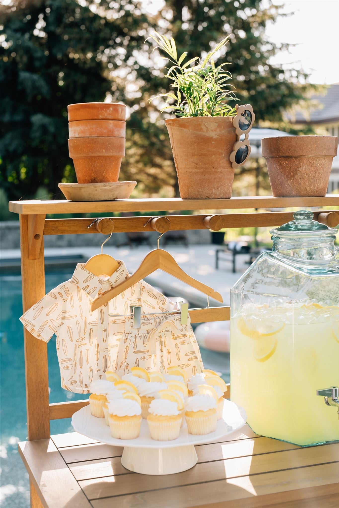 Surfboard Linen Cotton Shorts  Mebie Baby