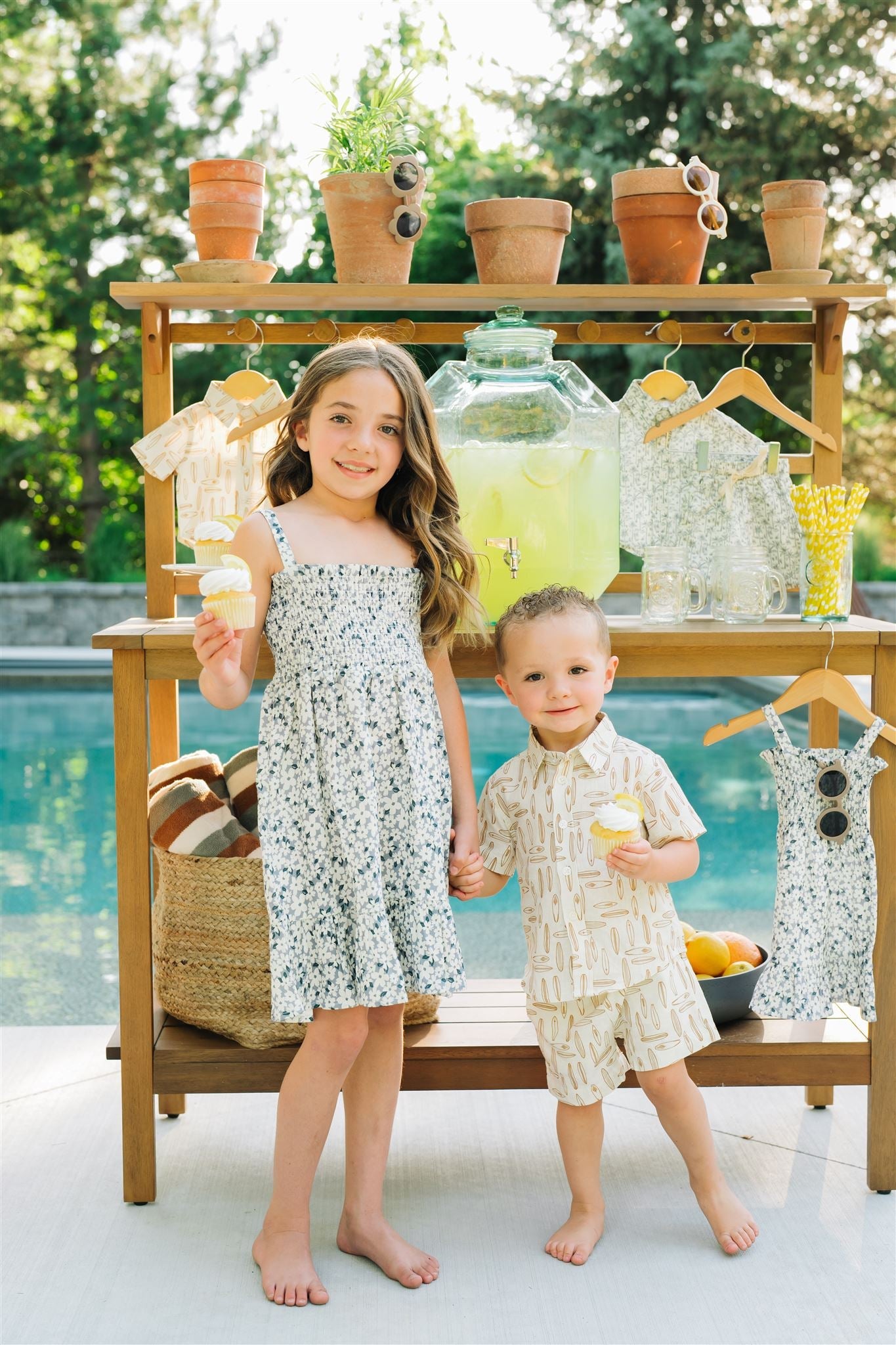 Surfboard Linen Button Up Shirt  Mebie Baby