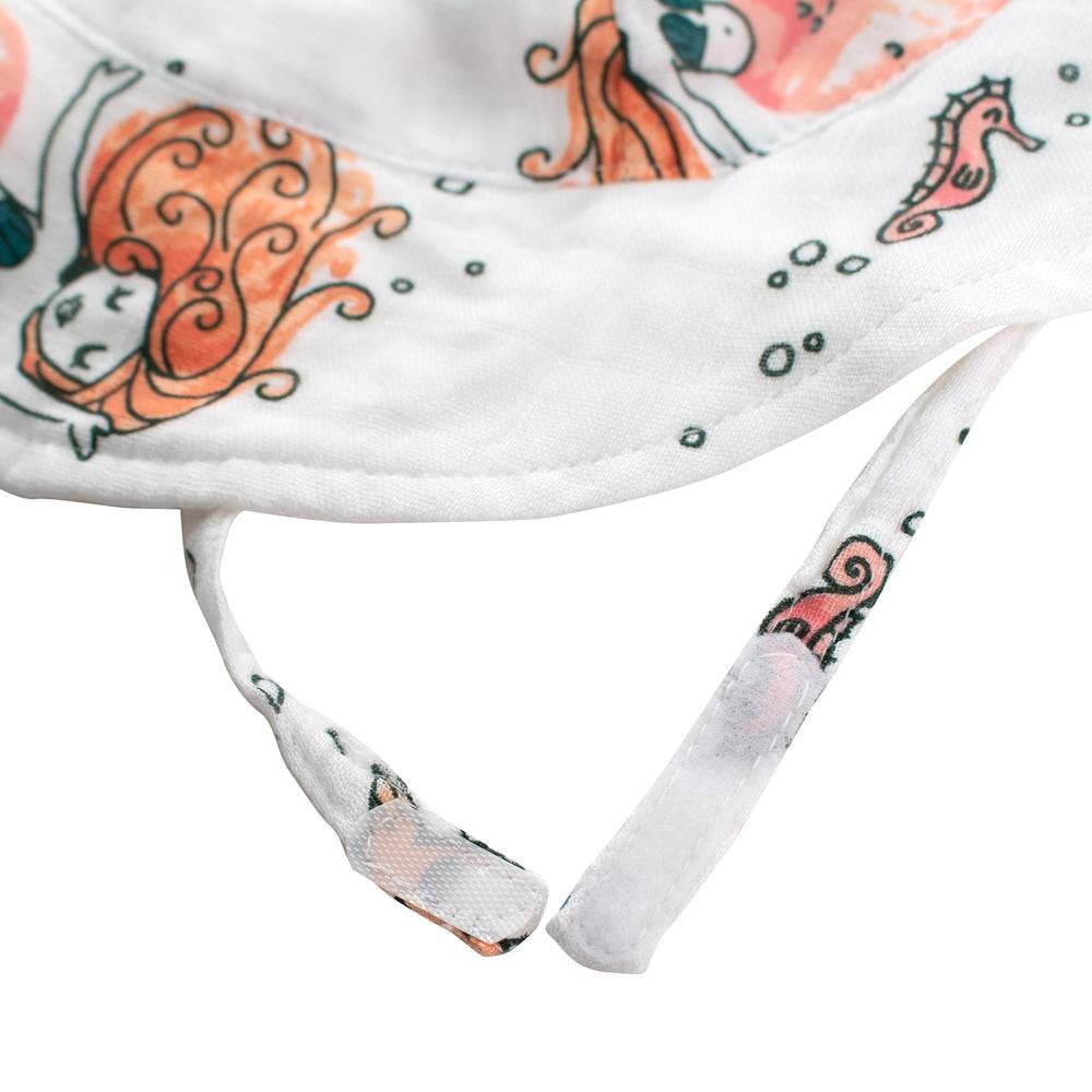 Mermaids Oh So Soft Muslin Sun Hat Sun Hat Bebe au Lait