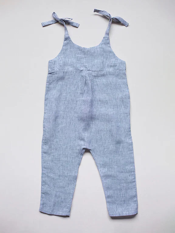 The Greta Overall - French Stripe