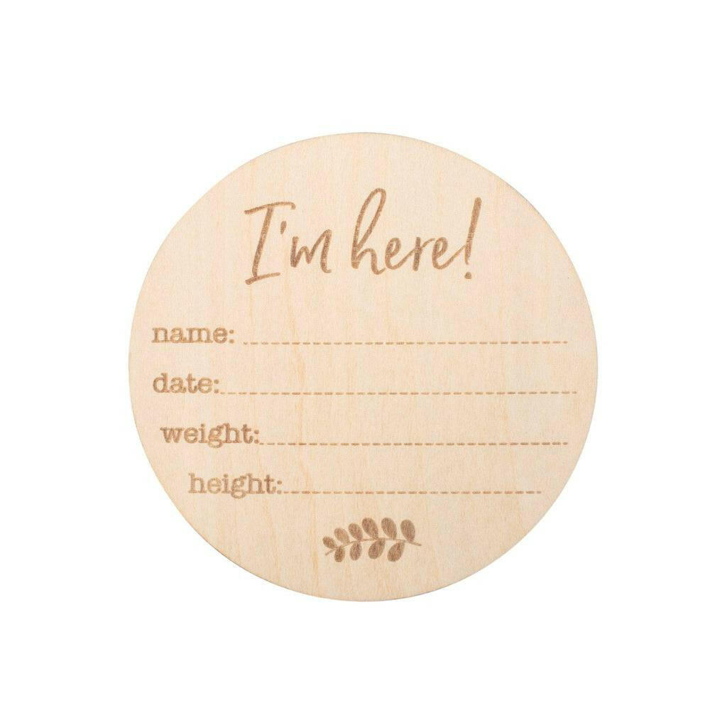 Birth Announcement Milestone Moments Disc Milestone Moments Bebe au Lait