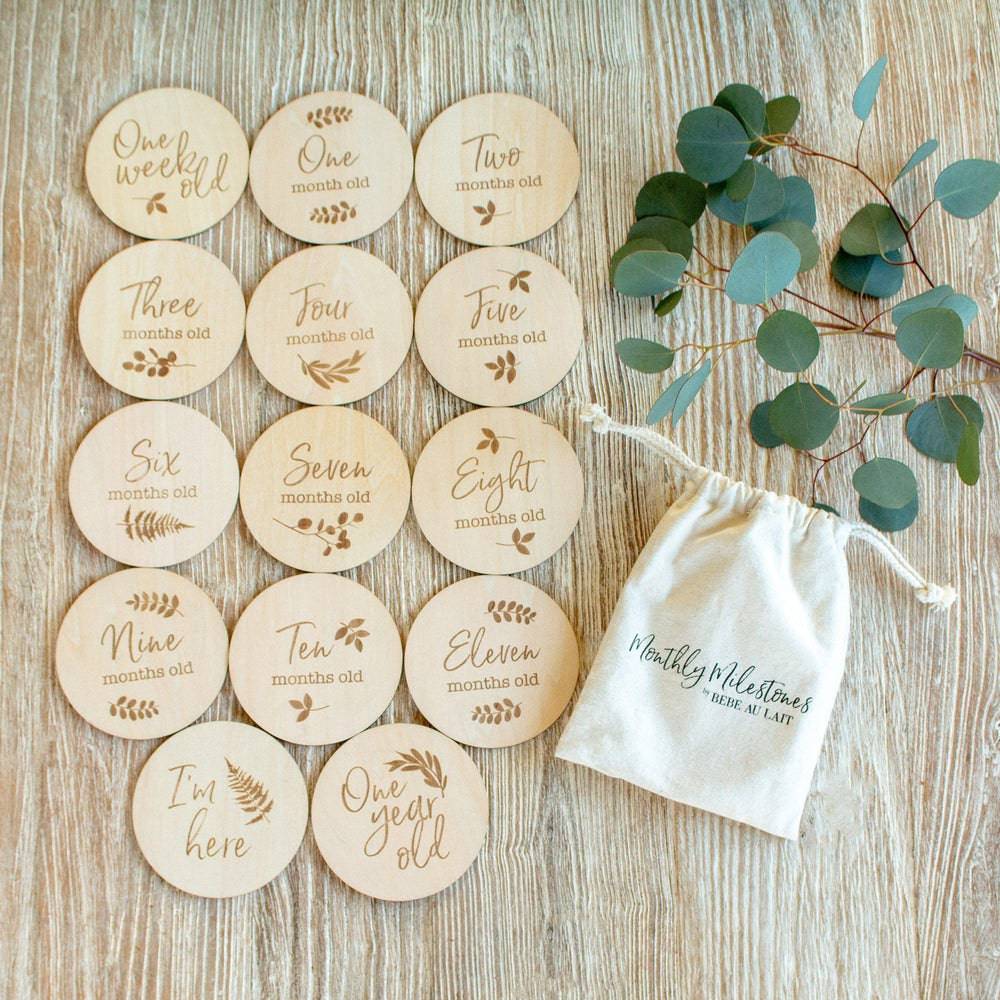 Monthly Milestone Moments Set Milestone Moments Bebe au Lait