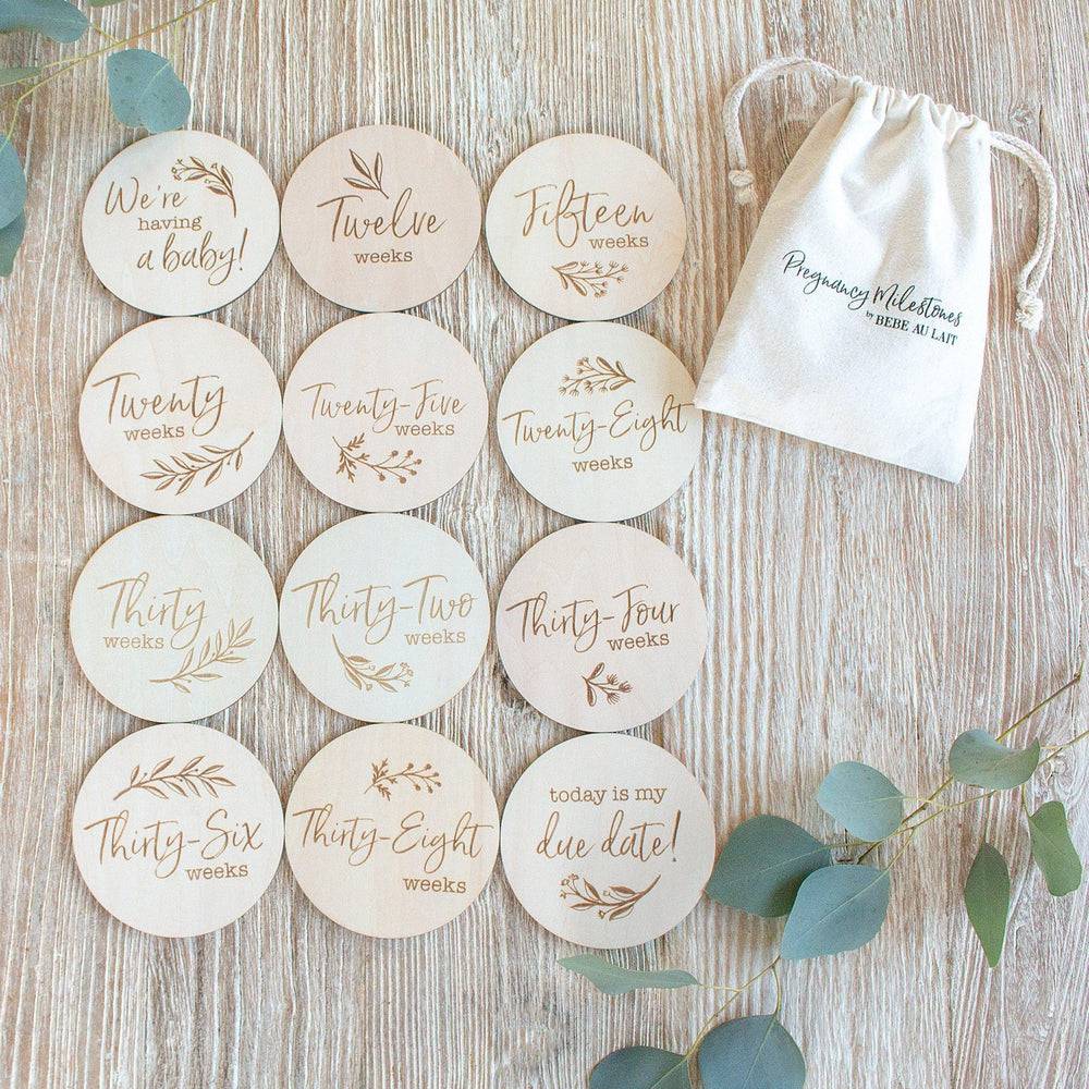 Pregnancy Milestone Moments Set Milestone Moments Bebe au Lait