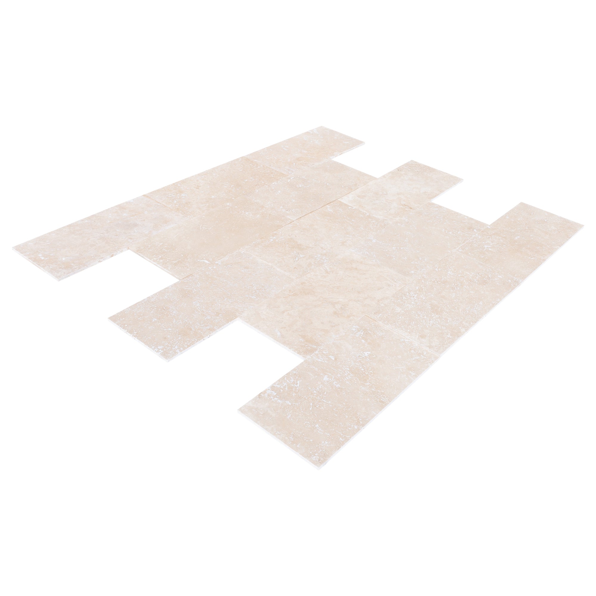 Miletos Ivory Travertine Tiles Honed and Filled Floor and Wall Tile - Belair Collection