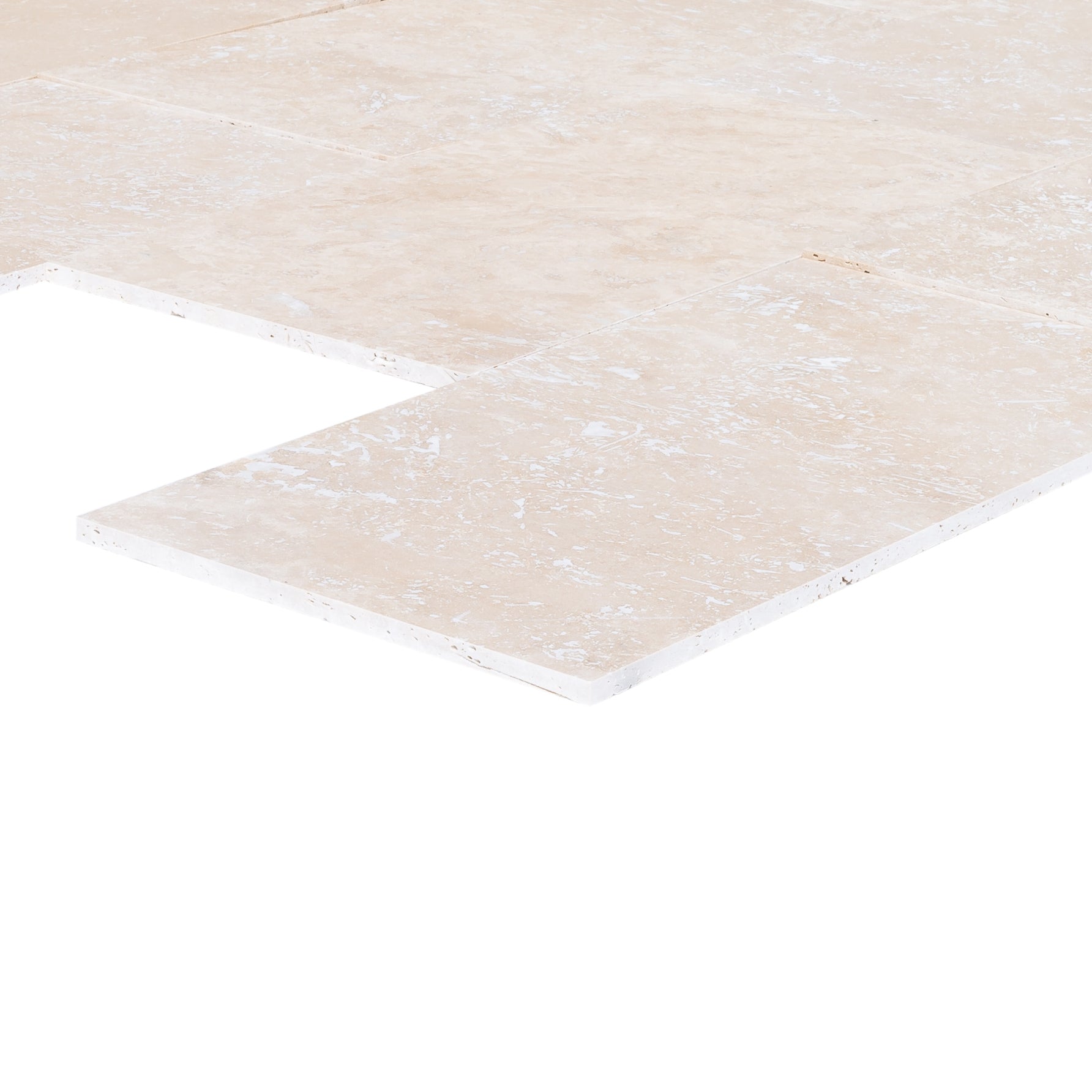 Miletos Ivory Travertine Tiles Honed and Filled Floor and Wall Tile - Belair Collection