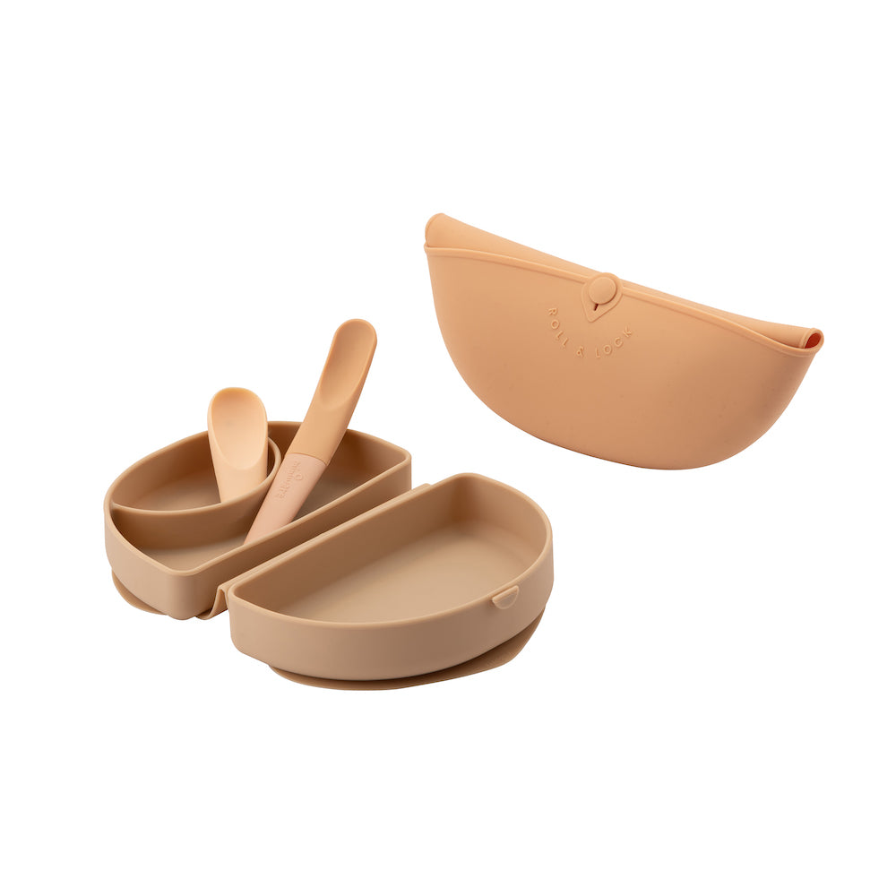 Sili Mini Go: Silicone Travel Meal Set - Golden Boost